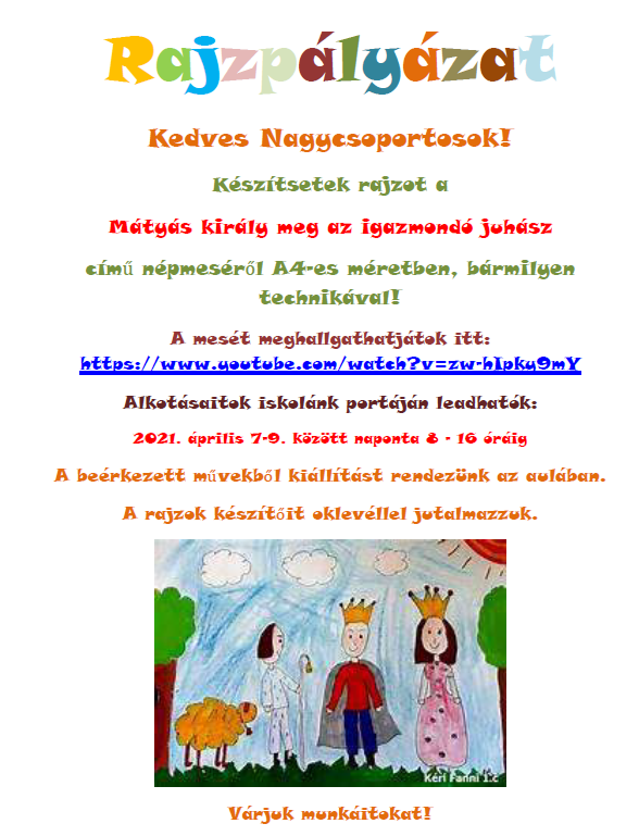 Rajzpályázat óvodásoknak 
